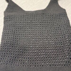 BLACK CROCHET BAG